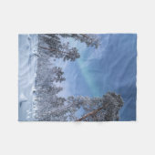 Noordelijke Lichten Noorwegen Fleece Deken (Voorkant (Horizontaal))