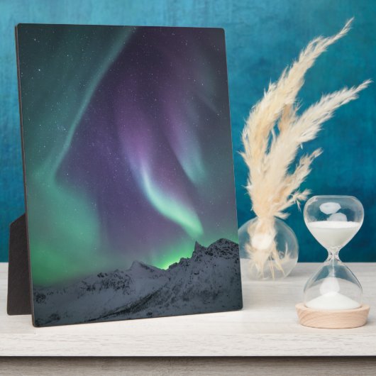 Noordelijke Lichten Noorwegen Fotoplaat (Zijkant)