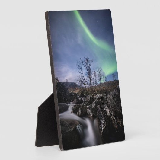 Noordelijke Lichten Noorwegen Fotoplaat (Zijkant)