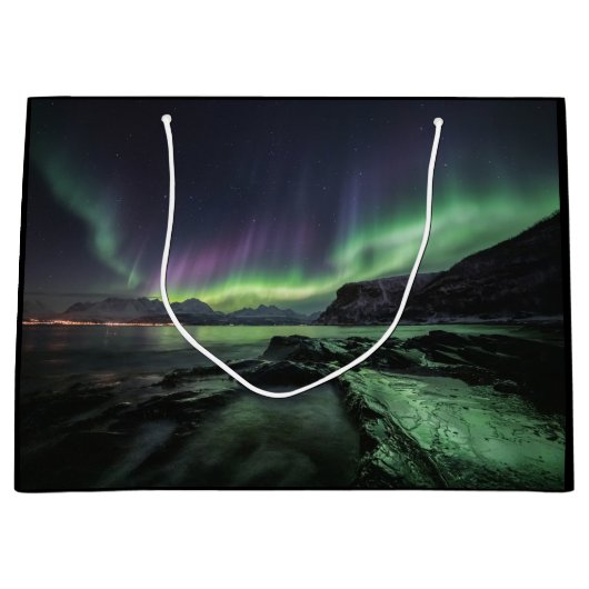 Noordelijke Lichten Noorwegen Groot Cadeauzakje (Voorkant)
