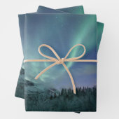 Noordelijke Lichten Noorwegen Inpakpapier Vel (In situ)