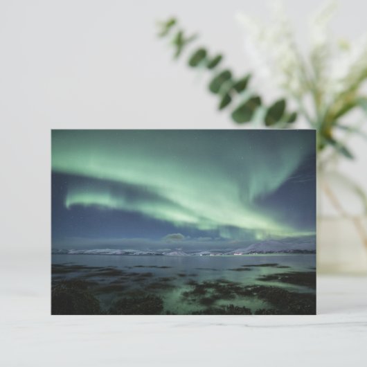Noordelijke Lichten Noorwegen Kaart (Staand voorkant)