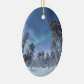 Noordelijke Lichten Noorwegen Keramisch Ornament (Rechts)