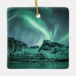 Noordelijke Lichten Noorwegen Keramisch Ornament