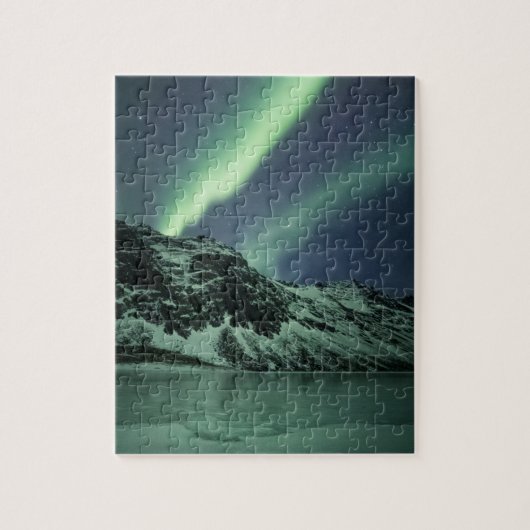 Noordelijke Lichten Noorwegen Legpuzzel (Verticaal)