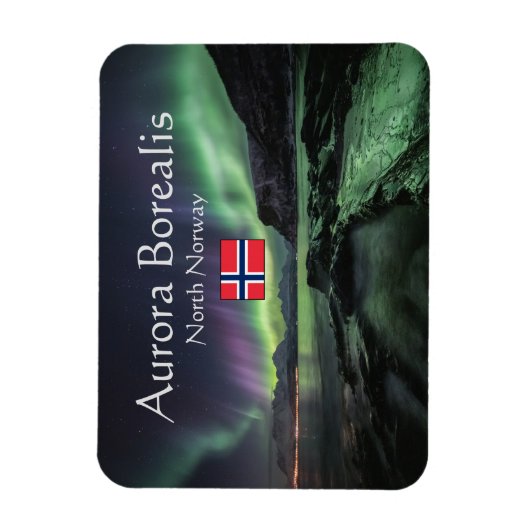 Noordelijke Lichten Noorwegen Magneet (Verticaal)
