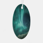 Noordelijke Lichten Noorwegen Metalen Ornament (Voorkant Rechts)