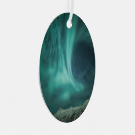 Noordelijke Lichten Noorwegen Metalen Ornament