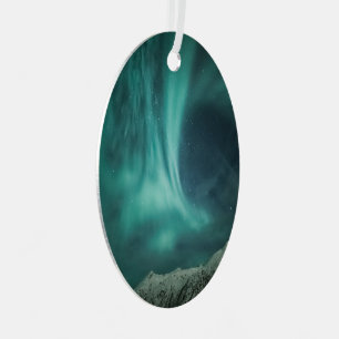 Noordelijke Lichten Noorwegen Metalen Ornament