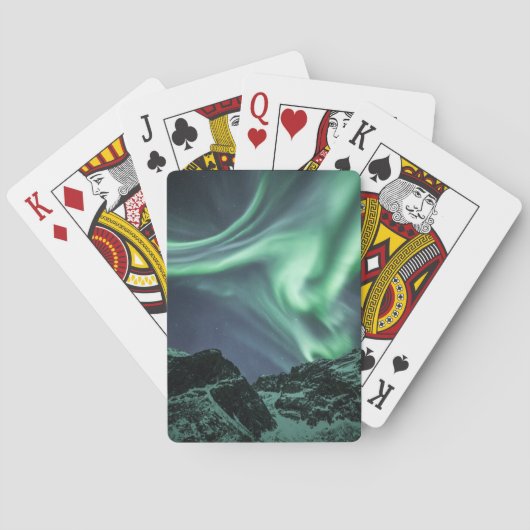 Noordelijke Lichten Noorwegen Pokerkaarten (Achterkant)