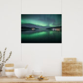 Noordelijke Lichten Noorwegen Poster (Keuken)