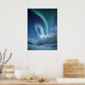Noordelijke Lichten Noorwegen Poster (Keuken)