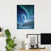 Noordelijke Lichten Noorwegen Poster (Thuiskantoor)