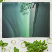 Noordelijke Lichten Noorwegen Poster Theedoek (Gevouwen)