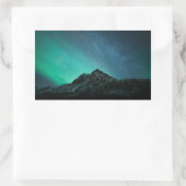 Noordelijke Lichten Noorwegen Rechthoekige Sticker (Tas)