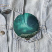 Noordelijke Lichten Noorwegen Ronde Button 4,0 Cm (In situ)