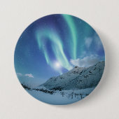 Noordelijke Lichten Noorwegen Ronde Button 7,6 Cm (Voorkant)