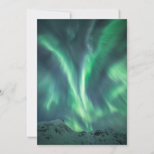Noordelijke Lichten Noorwegen Save The Date (Voorkant)