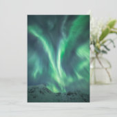 Noordelijke Lichten Noorwegen Save The Date (Staand voorkant)