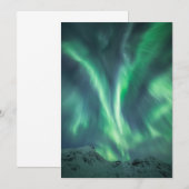 Noordelijke Lichten Noorwegen Save The Date (Voorkant / Achterkant)