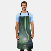 Noordelijke Lichten Noorwegen Schort (Gedragen)