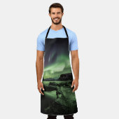 Noordelijke Lichten Noorwegen Schort (Gedragen)