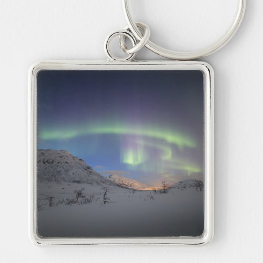 Noordelijke Lichten Noorwegen Sleutelhanger (Voorkant)