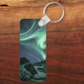 Noordelijke Lichten Noorwegen Sleutelhanger (Achterkant)
