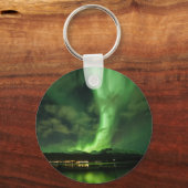 Noordelijke Lichten Noorwegen Sleutelhanger (Voorkant)