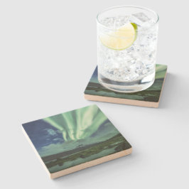 Noordelijke Lichten Noorwegen Stenen Onderzetter