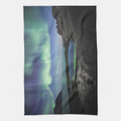 Noordelijke Lichten Noorwegen Theedoek (Verticaal)