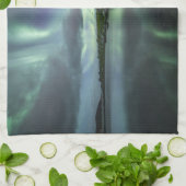 Noordelijke Lichten Noorwegen Theedoek (Gevouwen)