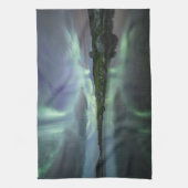 Noordelijke Lichten Noorwegen Theedoek (Verticaal)