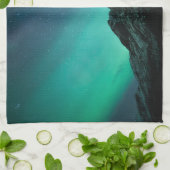 Noordelijke Lichten Noorwegen Theedoek (Gevouwen)