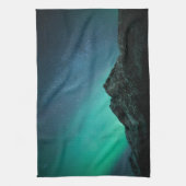 Noordelijke Lichten Noorwegen Theedoek (Verticaal)