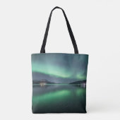 Noordelijke Lichten Noorwegen Tote Bag (Achterkant)