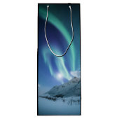 Noordelijke Lichten Noorwegen Wijn Cadeautas (Achterkant)