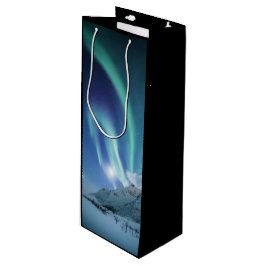 Noordelijke Lichten Noorwegen Wijn Cadeautas