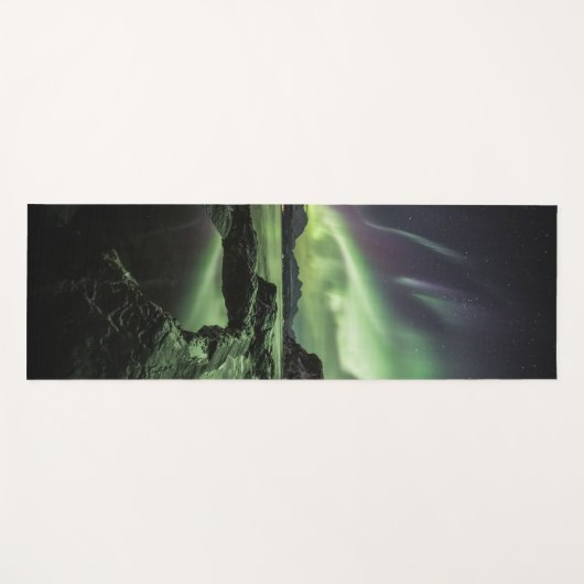 Noordelijke Lichten Noorwegen Yogamat (Voorkant (horizontaal))