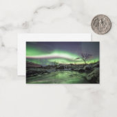 Noordelijke lichten notitiekaartje (Voorkant / Achterkant in situ)