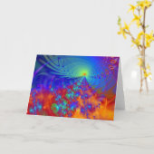 "Noordelijke Lichten Nummer Twee" ~- Wenskaart Kaart (Gele Bloem)