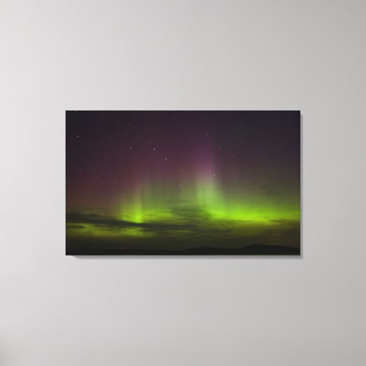 NOORDELIJKE LICHTEN OP WINTERDAG CANVAS AFDRUK (Voorkant)