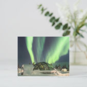 Noordelijke lichten over Finland Briefkaart (Staand voorkant)