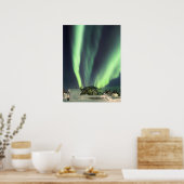 Noordelijke lichten over Finland Poster (Keuken)