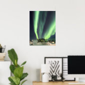 Noordelijke lichten over Finland Poster (Thuiskantoor)