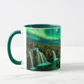 Noordelijke lichten over IJsland Mok (Links)