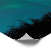 Noordelijke lichten over Mt Noulja Poster (Hoek)