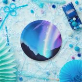 Noordelijke lichten papieren bordje (Feest)