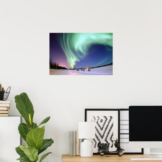 Noordelijke lichten poster (Thuiskantoor)