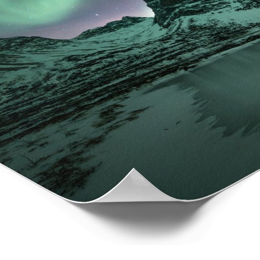 Noordelijke lichten poster (Hoek)